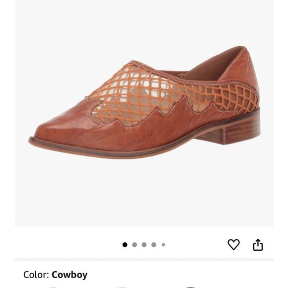 Anthropologie Kelsi Dagger Brooklyn Arlo Mesh Tan Loafer size 5.5 - Picture 2 of 13